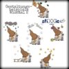 Stickdatei Wichtel Baukasten Set DoodleApplikation 🧝 13 Dateien für alle Jahreszeiten