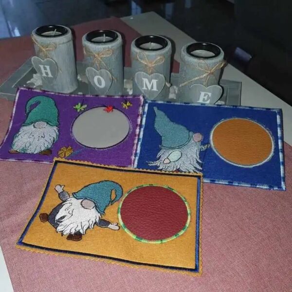 Stickdatei Wichtel Baukasten Set DoodleApplikation 🧝 13 Dateien für alle Jahreszeiten