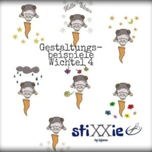 Stickdatei Wichtel Baukasten Set DoodleApplikation 🧝 13 Dateien für alle Jahreszeiten