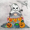 Stickdatei Wichtel Halloween Buh