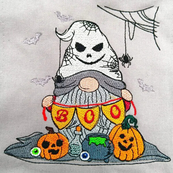 Stickdatei Wichtel Halloween Buh
