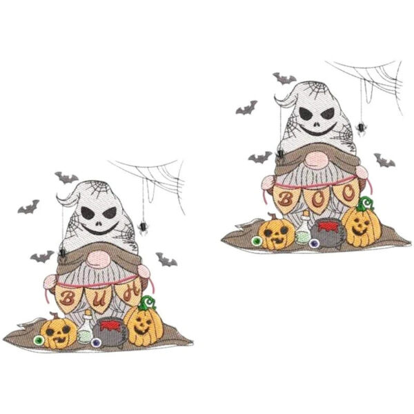 Stickdatei Wichtel Halloween Buh