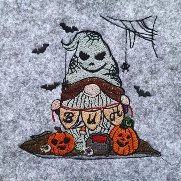 Stickdatei Wichtel Halloween Buh