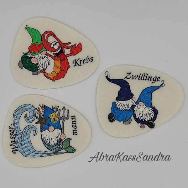 Stickdatei Wichtel Sternzeichen Paket 12 Zeichen
