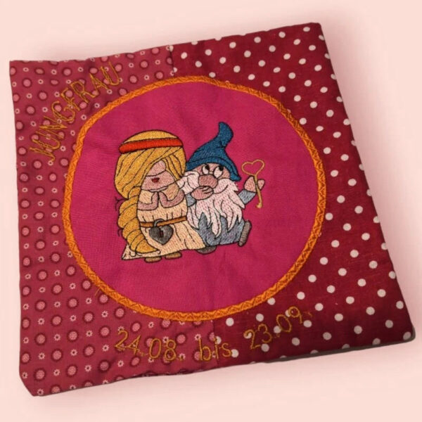 Stickdatei Wichtel Sternzeichen Jungfrau