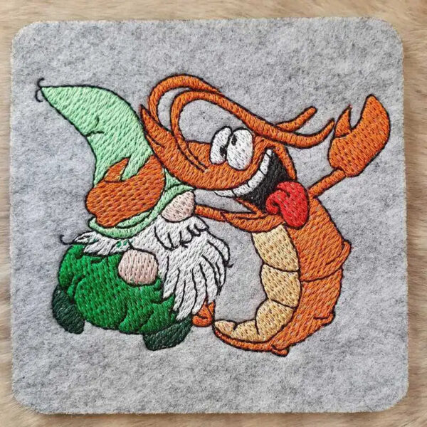 Stickdatei Wichtel Sternzeichen Krebs