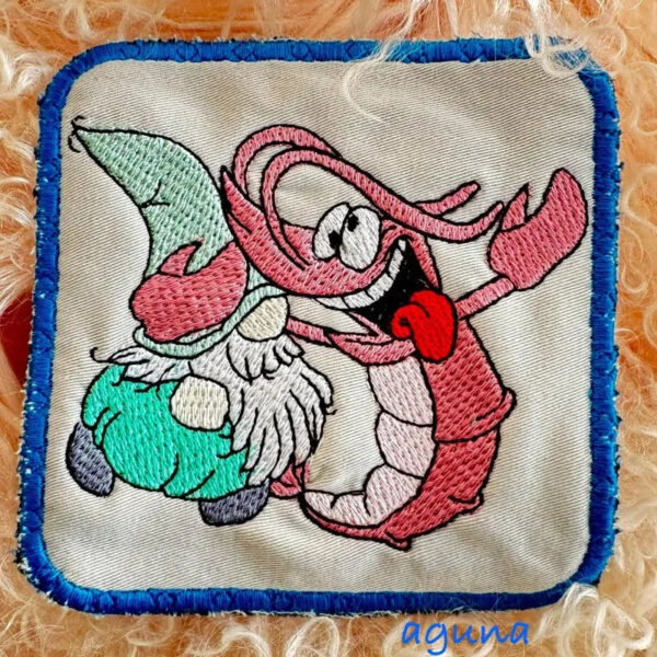 Stickdatei Wichtel Sternzeichen Krebs