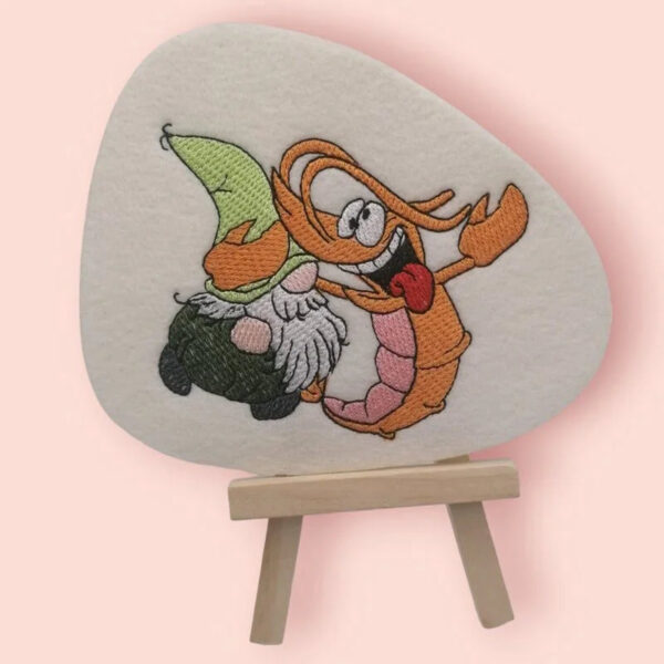 Stickdatei Wichtel Sternzeichen Krebs