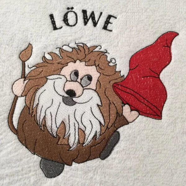 Stickdatei Wichtel Sternzeichen Löwe