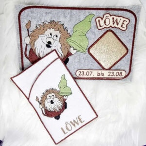 Stickdatei Wichtel Sternzeichen Löwe