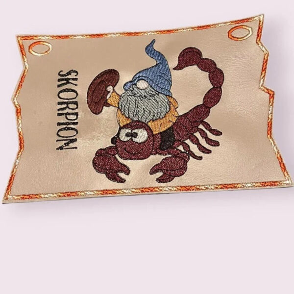 Stickdatei Wichtel Sternzeichen Skorpion