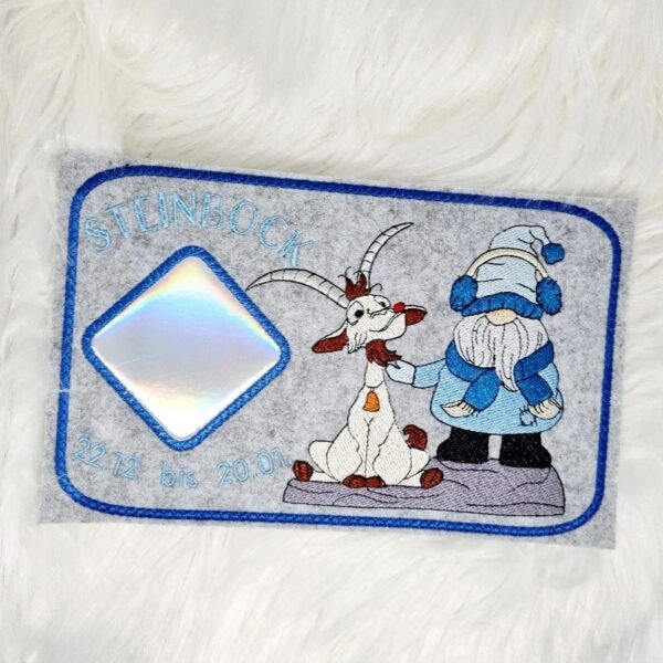 Stickdatei Wichtel Sternzeichen Steinbock