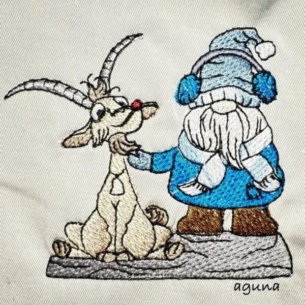 Stickdatei Wichtel Sternzeichen Steinbock