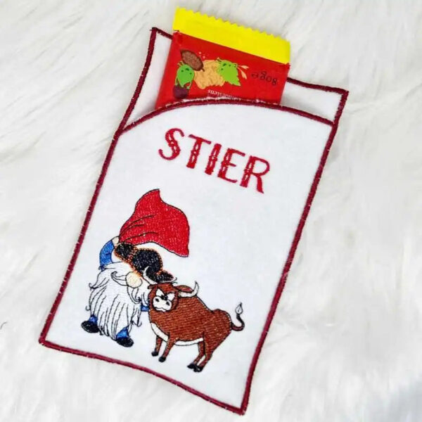 Stickdatei Wichtel Sternzeichen Stier