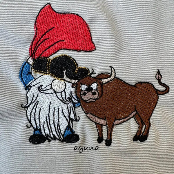 Stickdatei Wichtel Sternzeichen Stier