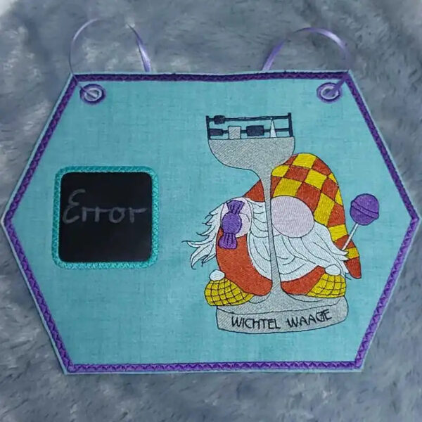 Stickdatei Wichtel Sternzeichen Waage