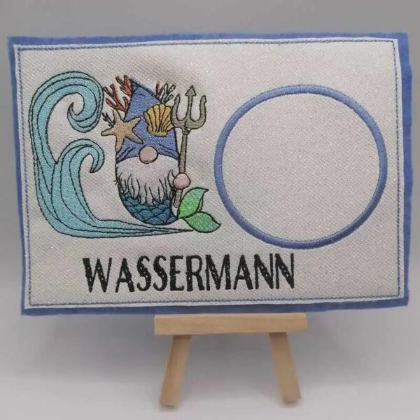 Stickdatei Wichtel Sternzeichen Wassermann