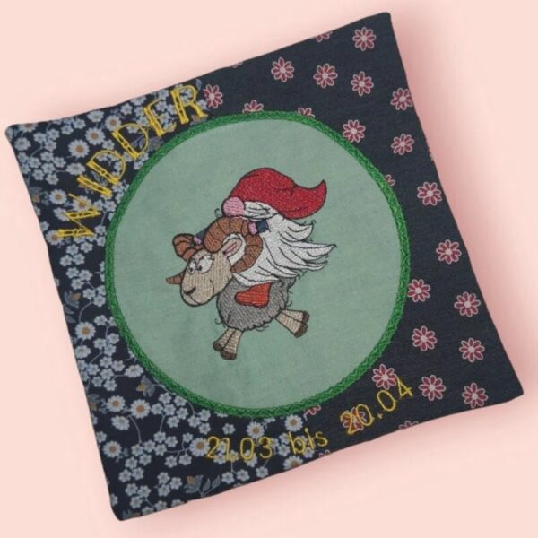 Stickdatei Wichtel Sternzeichen Widder