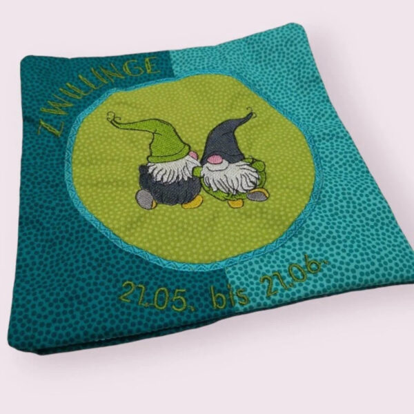 Stickdatei Wichtel Sternzeichen Zwillinge