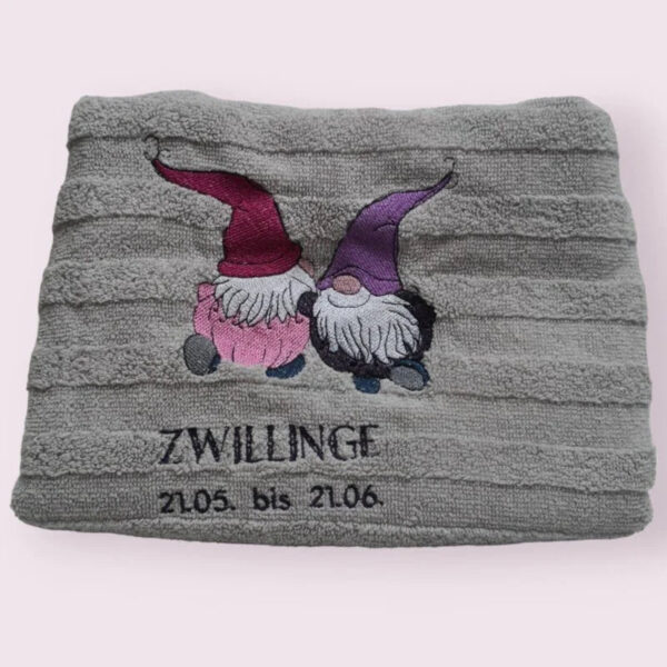 Stickdatei Wichtel Sternzeichen Zwillinge