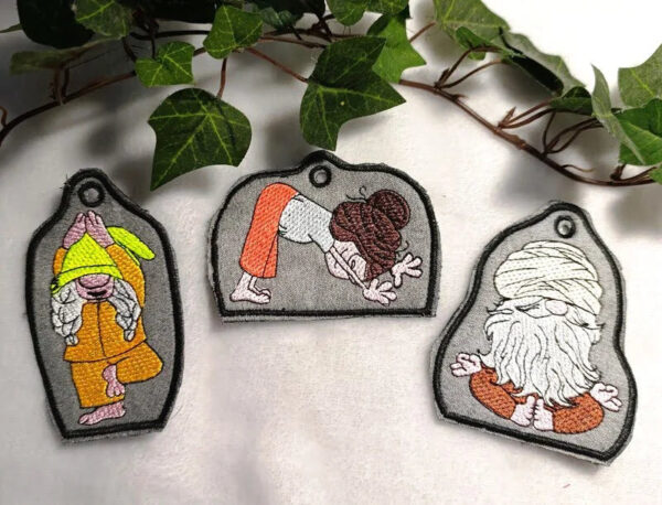 ITH Stickdatei Wichtel Yoga brav