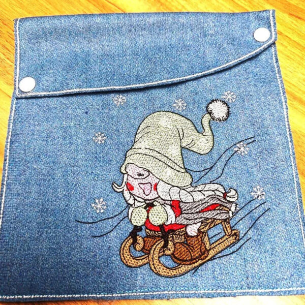 Stickdatei Wichteline Schlitten