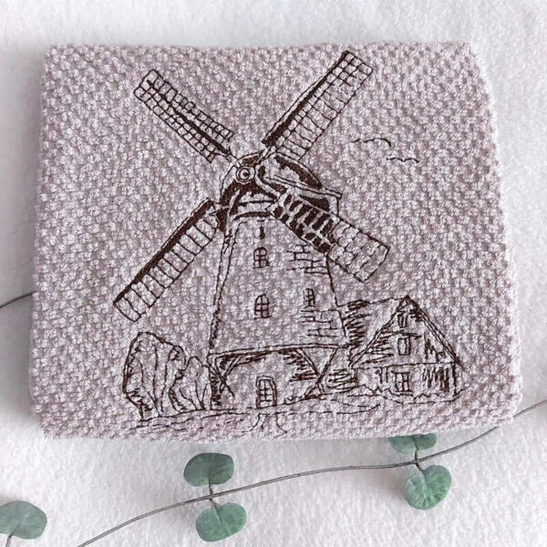 Stickdatei Windmühle