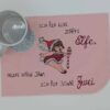 Stickdatei Zarte Elfe mit Spruch