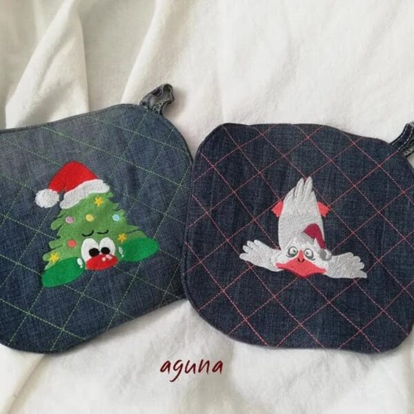 Stickdateien Stern Baum und Gans