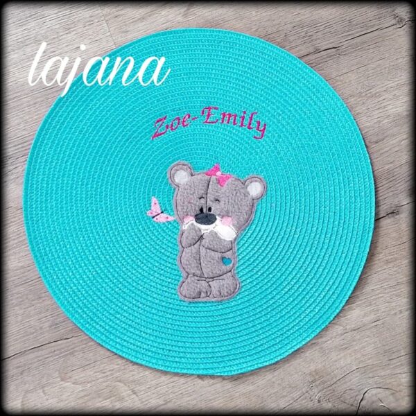 Stickdatei Bären Set Doodleapplikation 4-er Set