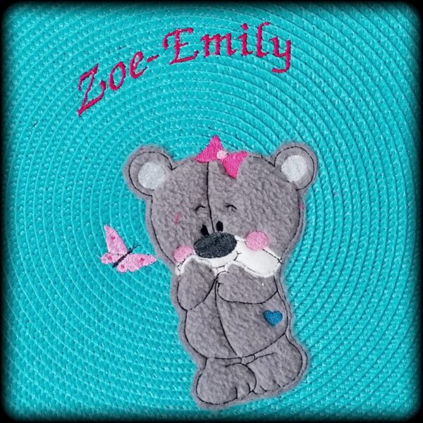 Stickdatei Bären Set Doodleapplikation 4-er Set