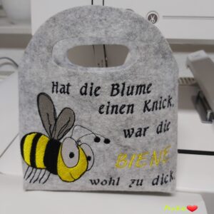 Stickdatei Hummel und Bienchen mit Sprüchen