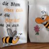 Stickdatei Hummel und Bienchen mit Sprüchen