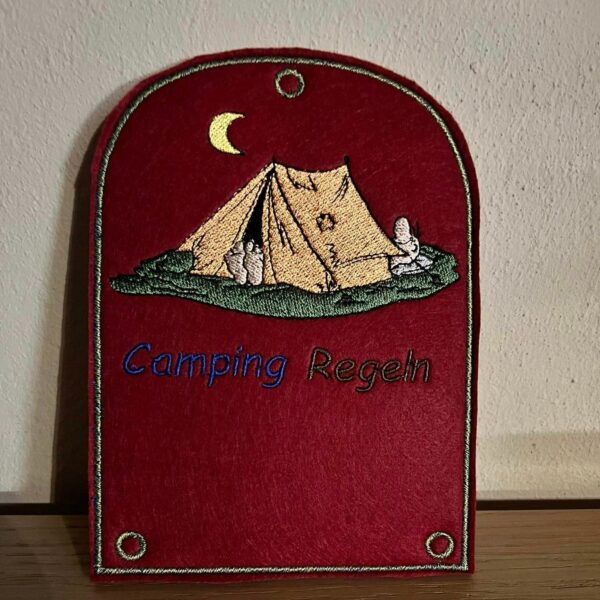 ITH Stickdatei Campingdeko Zelt Ergänzung