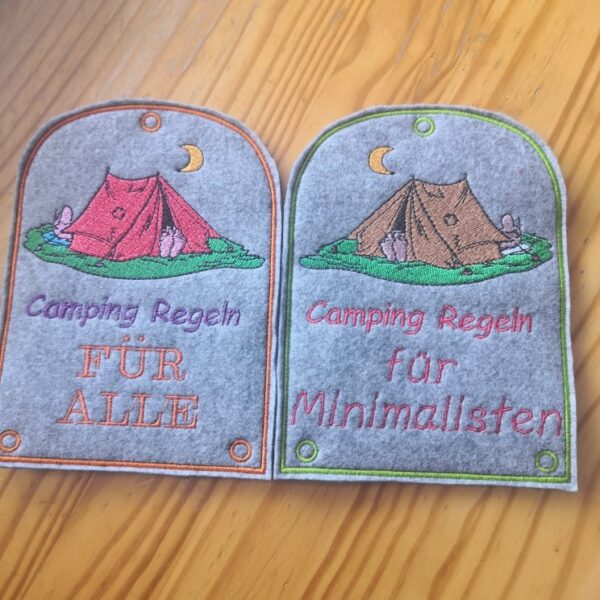 ITH Stickdatei Campingdeko Zelt Ergänzung
