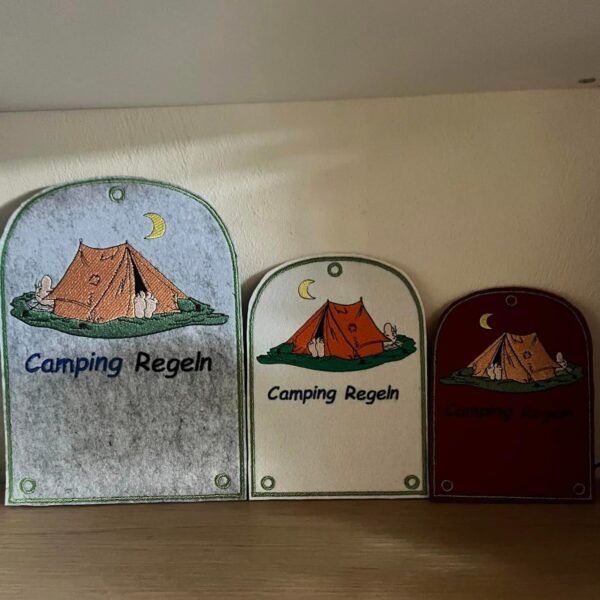 ITH Stickdatei Campingdeko Zelt Ergänzung