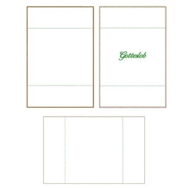 ITH Stickdatei Gotteslob Hülle Blanko