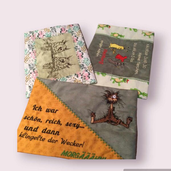 ITH Stickdatei Kissen rechteckig mit Unterteilungen