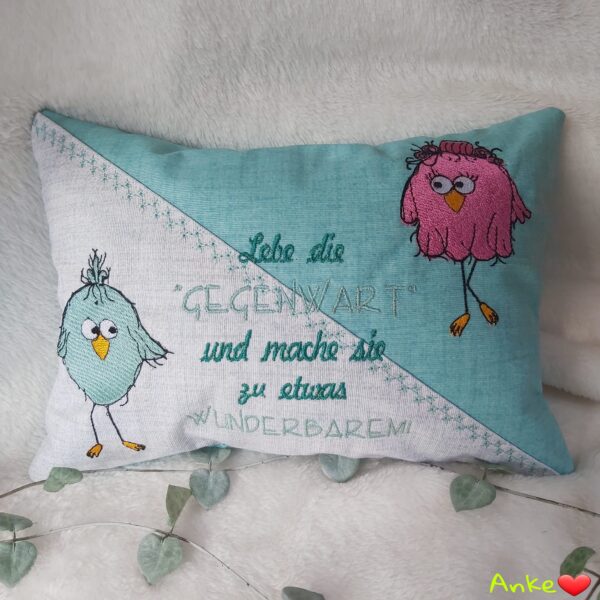 ITH Stickdatei Kissen rechteckig mit Unterteilungen