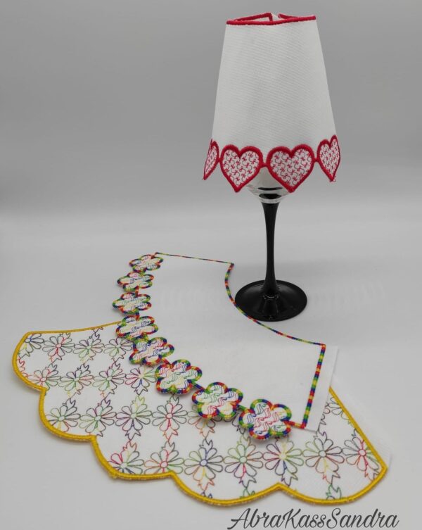 ITH Stickdatei Lampenschirme