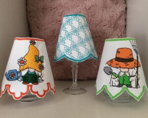 ITH Stickdatei Lampenschirme