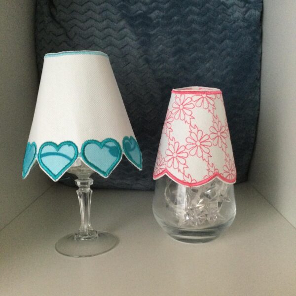 ITH Stickdatei Lampenschirme