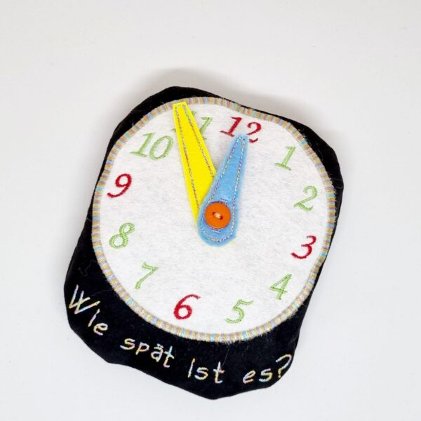 ITH Stickdatei Lernuhr für Schule