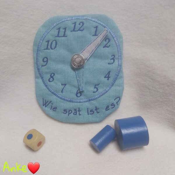 ITH Stickdatei Lernuhr für Schule