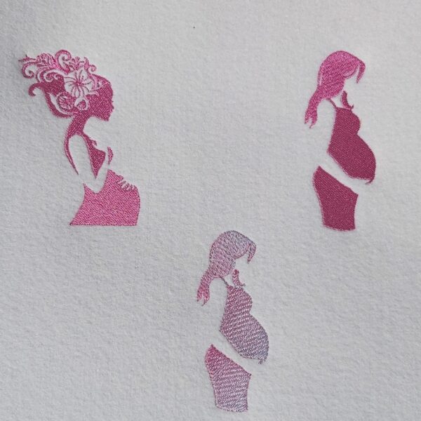 ITH Stickdatei Mutterpasshülle Bundle mit Dekoren