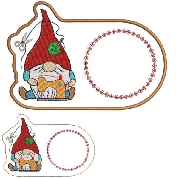 ITH Stickdatei Nadelkissen Nähwichtel