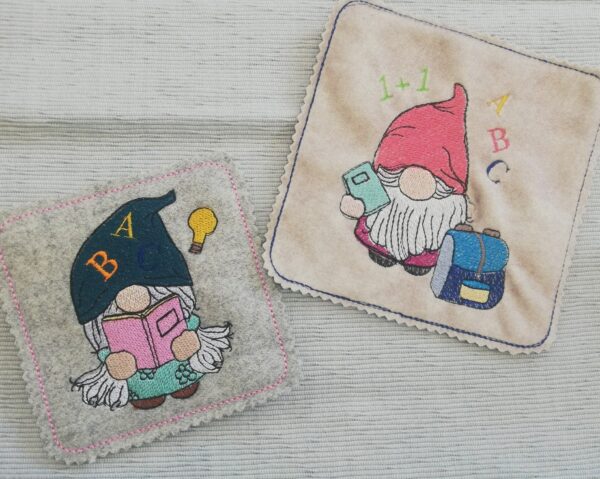 ITH Stickdatei Stabfigur, Anhänger und Vollstick Schulwichtel