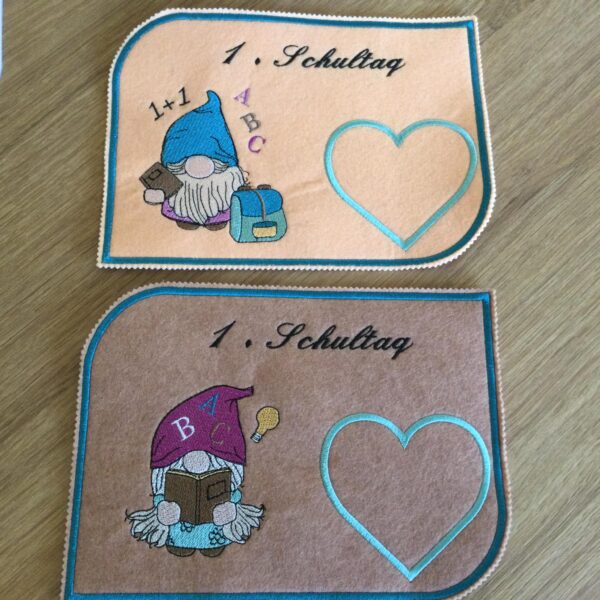 ITH Stickdatei Stabfigur, Anhänger und Vollstick Schulwichtel