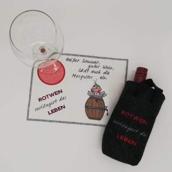 Stickdatei Mücke Mosquito mit Sprüchen