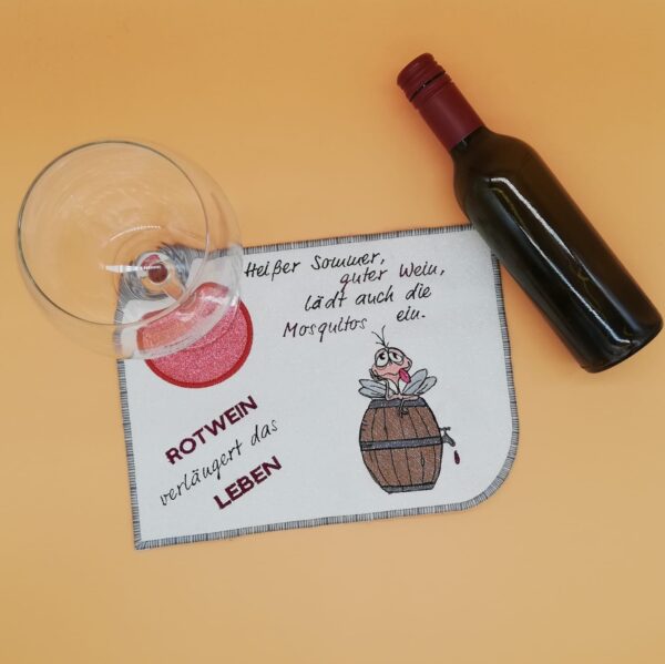 Stickdatei Mücke Mosquito mit Sprüchen